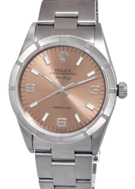 rolex air king precision salmon|air king rolex price.